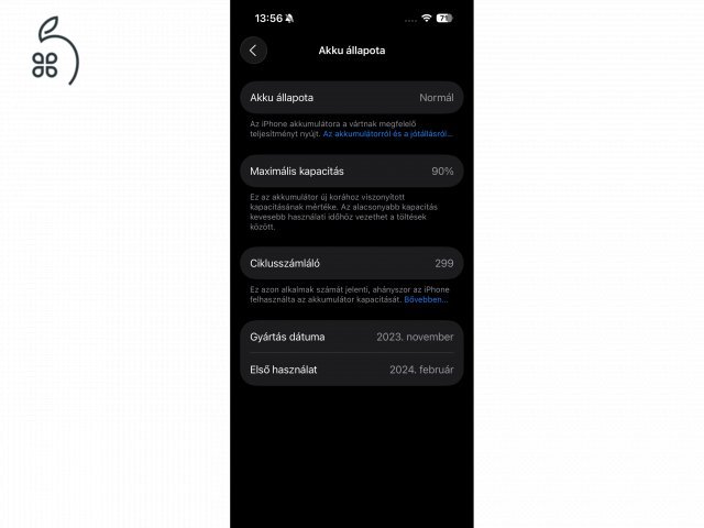 Eladó iphone 15 Pro 128 GB Black Titanium Karcmentes, újszerű