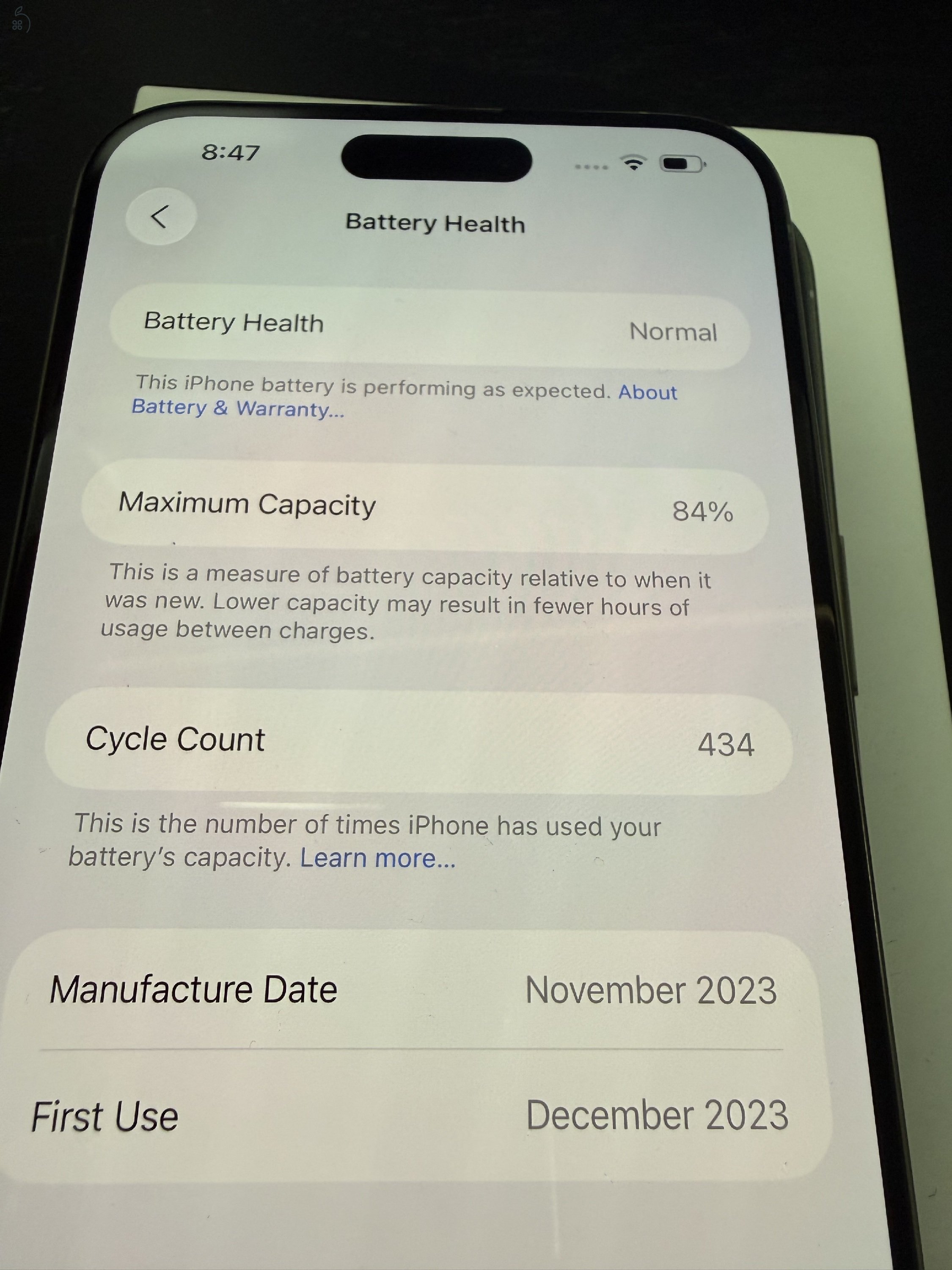 iPhone 15 Pro max Natural Titanium 256Gb