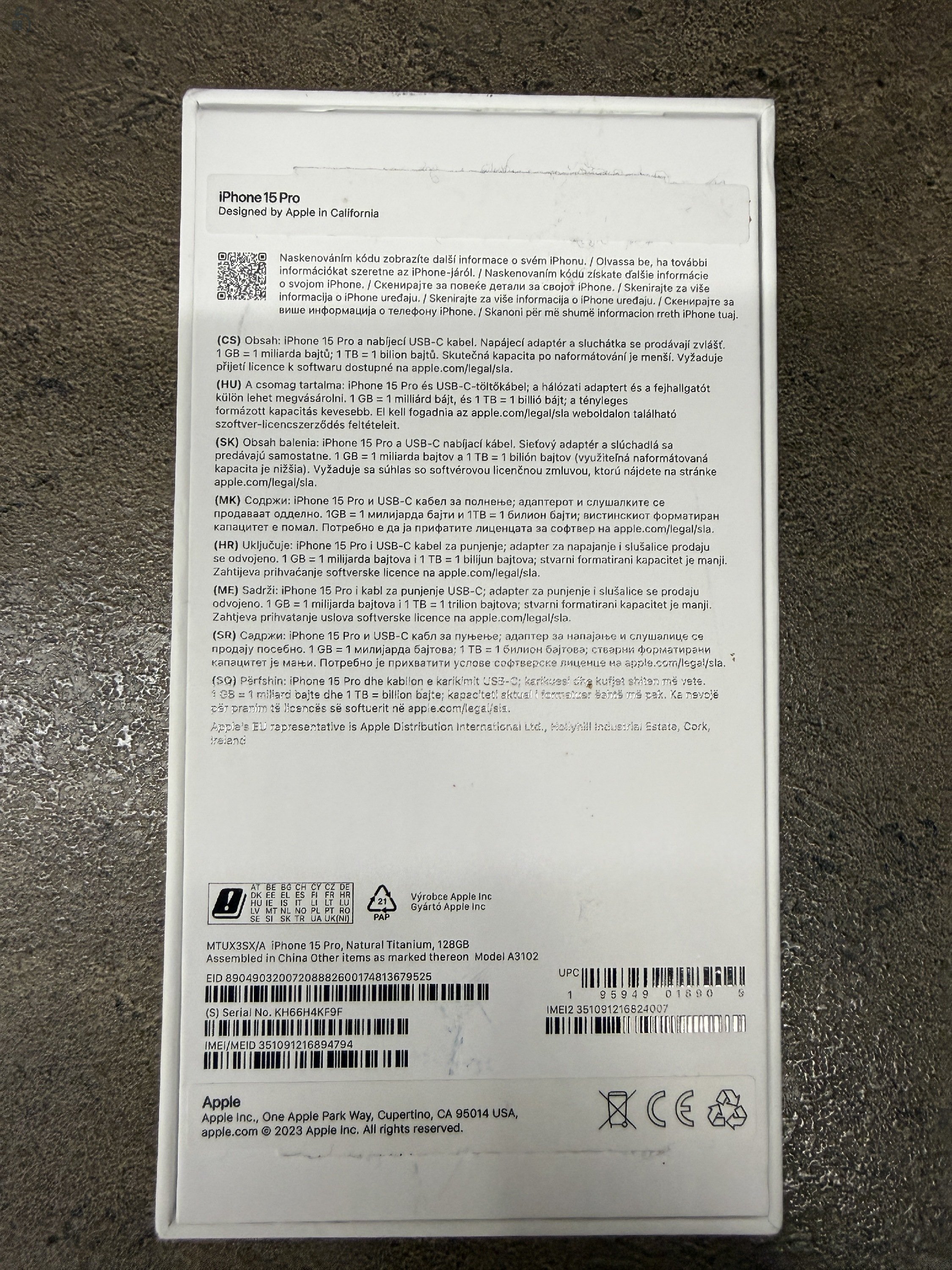 iPhone 15 Pro 128GB – natúr szín, hibátlan újszerű hibátlan állapotban 