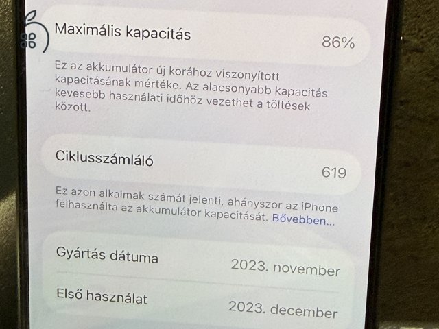 iPhone 15 Pro 128GB – natúr szín, hibátlan újszerű hibátlan állapotban 
