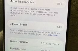 iPhone 15 Pro 128GB – natúr szín, hibátlan újszerű hibátlan állapotban 