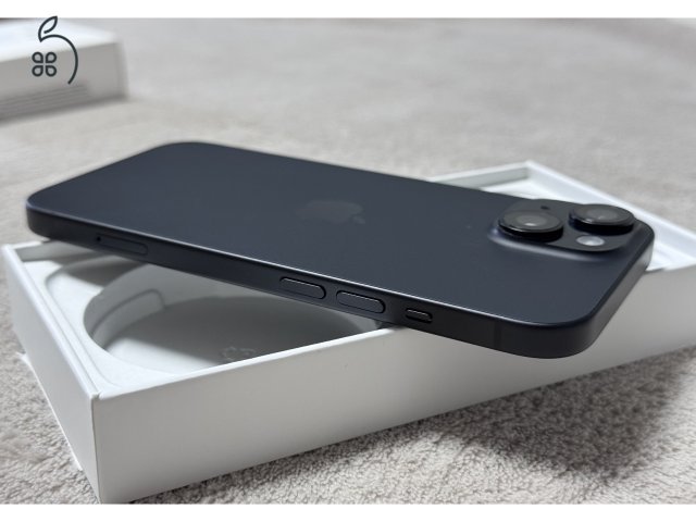 iPhone 15 128GB - AKKU 99% - Jótállás 2025.11.-hóig, kártyafüggetlen, hibátlan állapotban