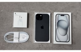 iPhone 15 128GB - AKKU 99% - Jótállás 2025.11.-hóig, kártyafüggetlen, hibátlan állapotban