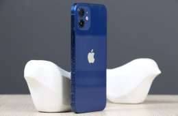 Használt Apple iPhone 12 128GB kék C+ US-7241