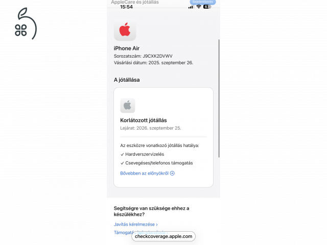 IPHONE 17 AIR, 1TB, ASTROFEKETE ONE FÜGGŐ, 1 HÓNAPOSAN ELADÓ