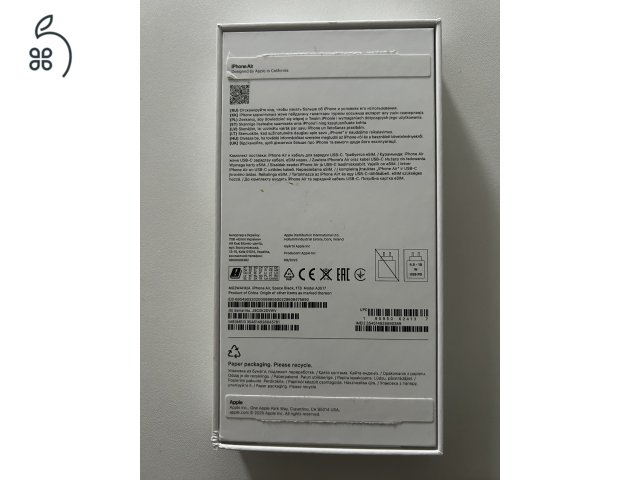 IPHONE 17 AIR, 1TB, ASTROFEKETE ONE FÜGGŐ, 1 HÓNAPOSAN ELADÓ