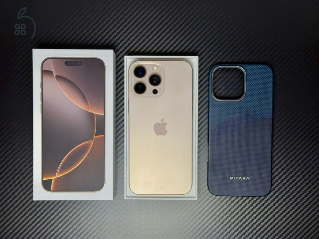iPhone 16 Pro Max 256GB Desert Titanium, 94% Akku, GARANCIÁS
