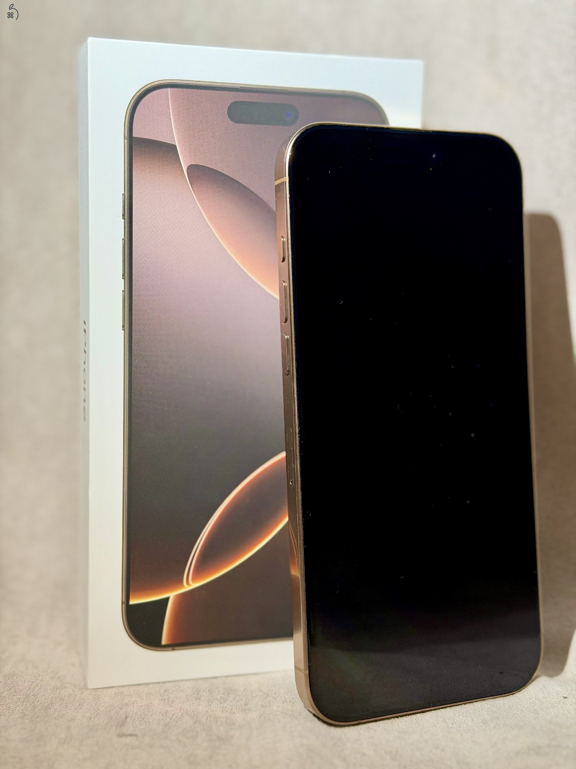 iPhone 16 Pro Max 256GB Desert Titanium, 94% Akku, GARANCIÁS