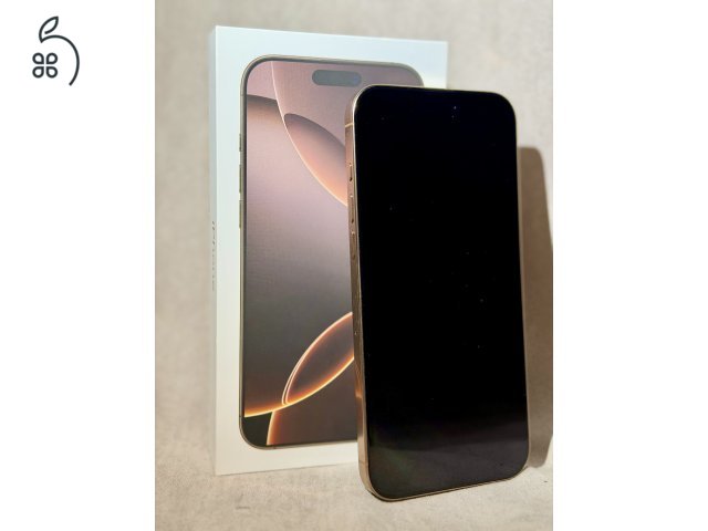 iPhone 16 Pro Max 256GB Desert Titanium, 94% Akku, GARANCIÁS
