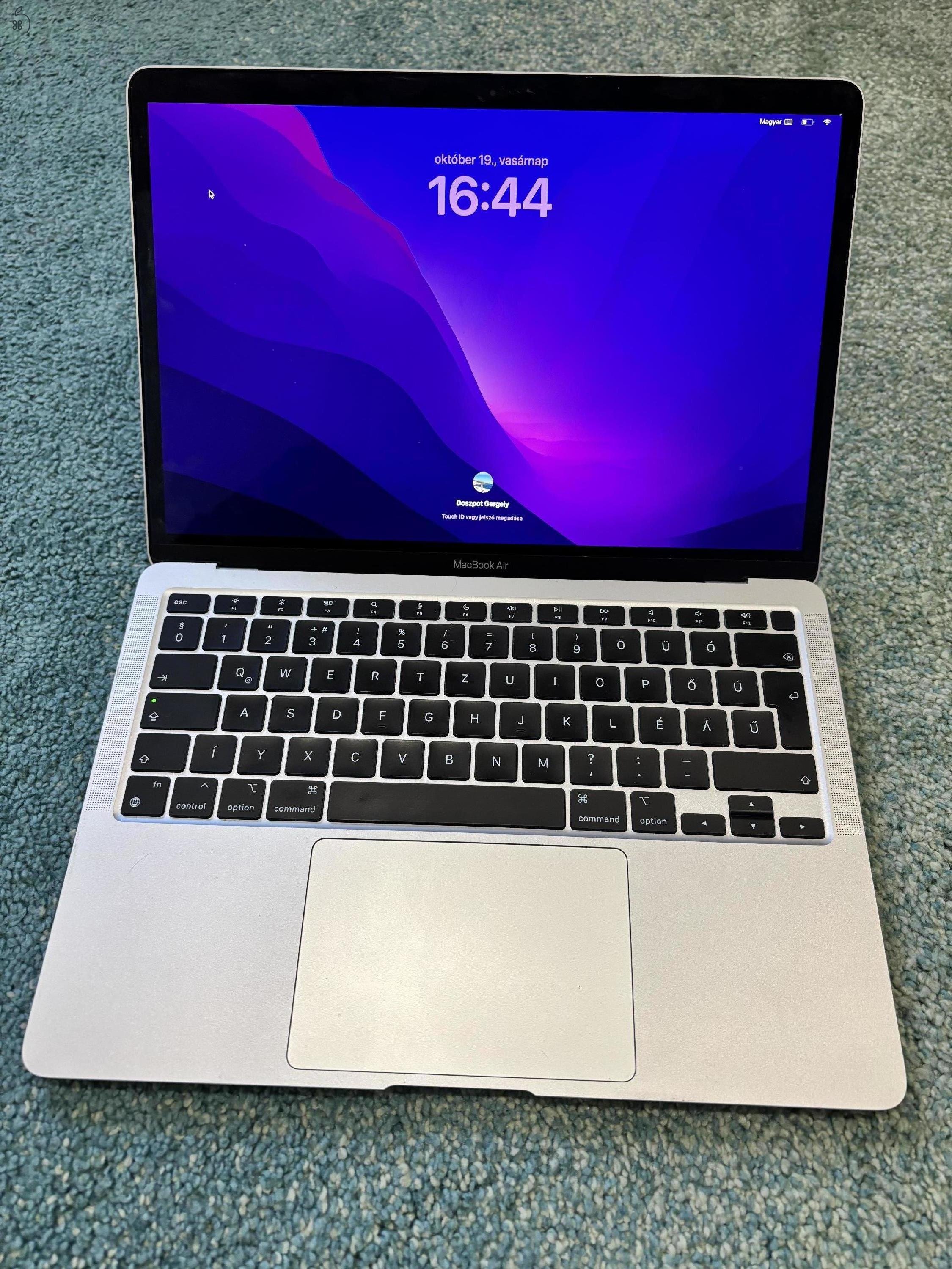  Eladó MacBook Air M1 (2020) 8gb ram 256 gb ssd