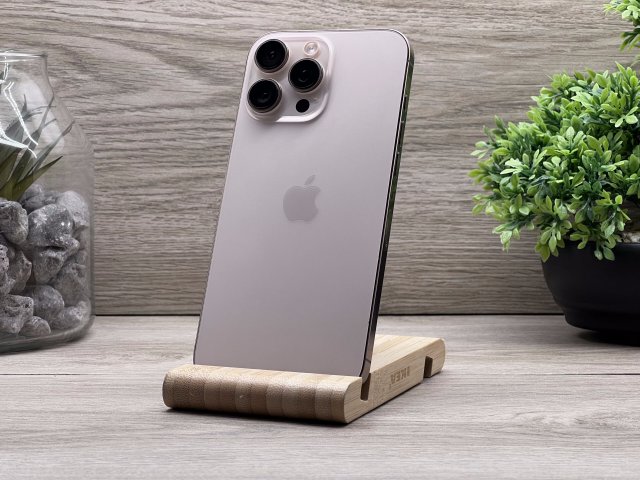 Hibátlan iPhone 16 Pro Max Desert Titanium 256GB 2 ÉV Garanciával Számlával 100% Akku