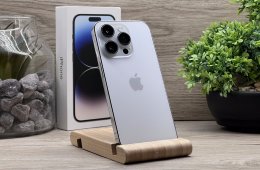 Hibátlan iPhone 14 Pro Silver 128GB 2 ÉV Garanciával Számlával 93% AKKu