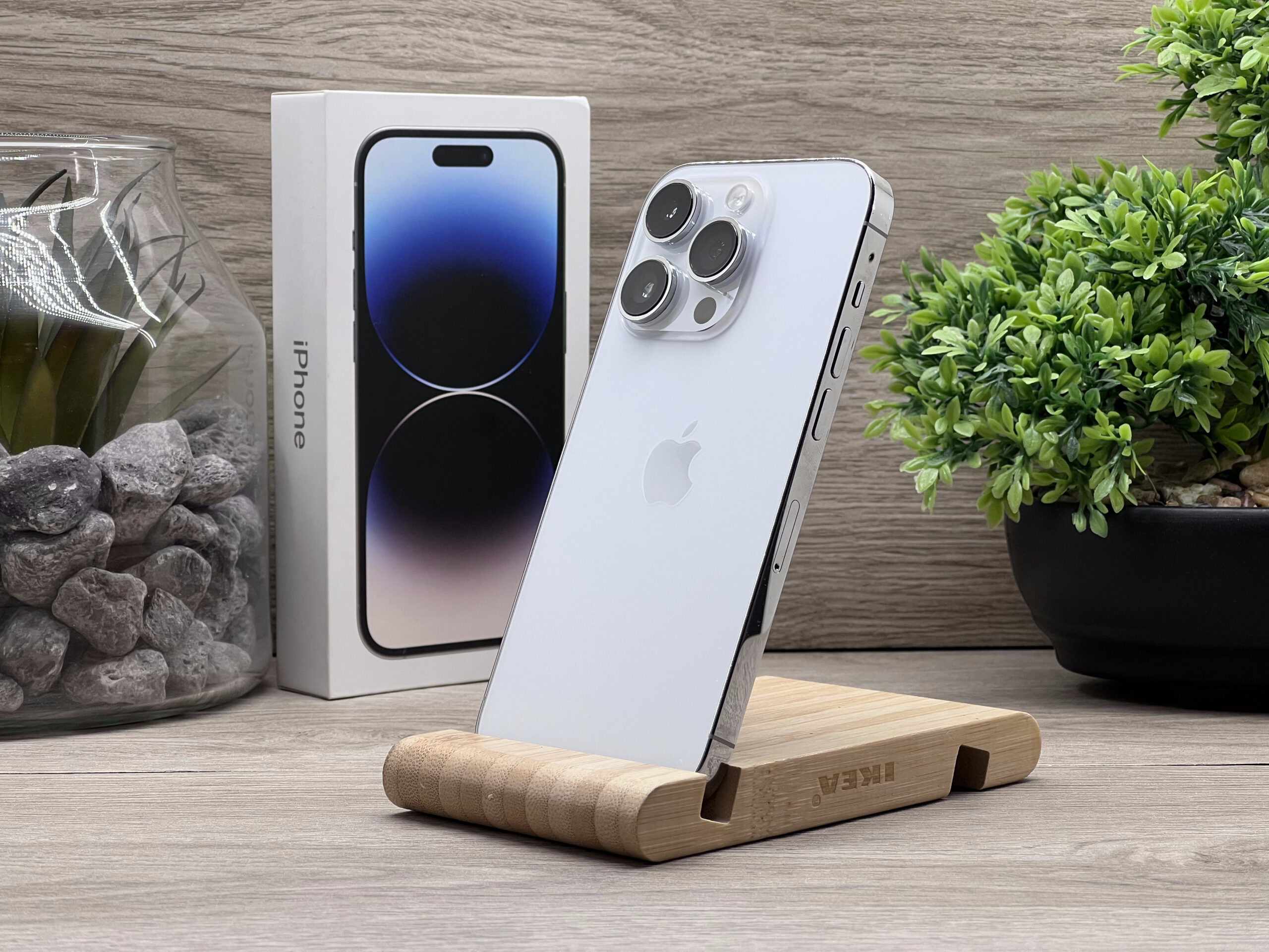 Hibátlan iPhone 14 Pro Silver 128GB 2 ÉV Garanciával Számlával 93% AKKu