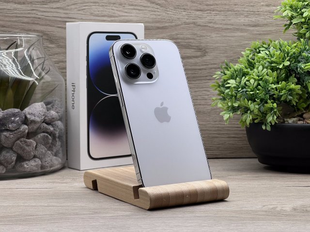 Hibátlan iPhone 14 Pro Silver 128GB 2 ÉV Garanciával Számlával 93% AKKu