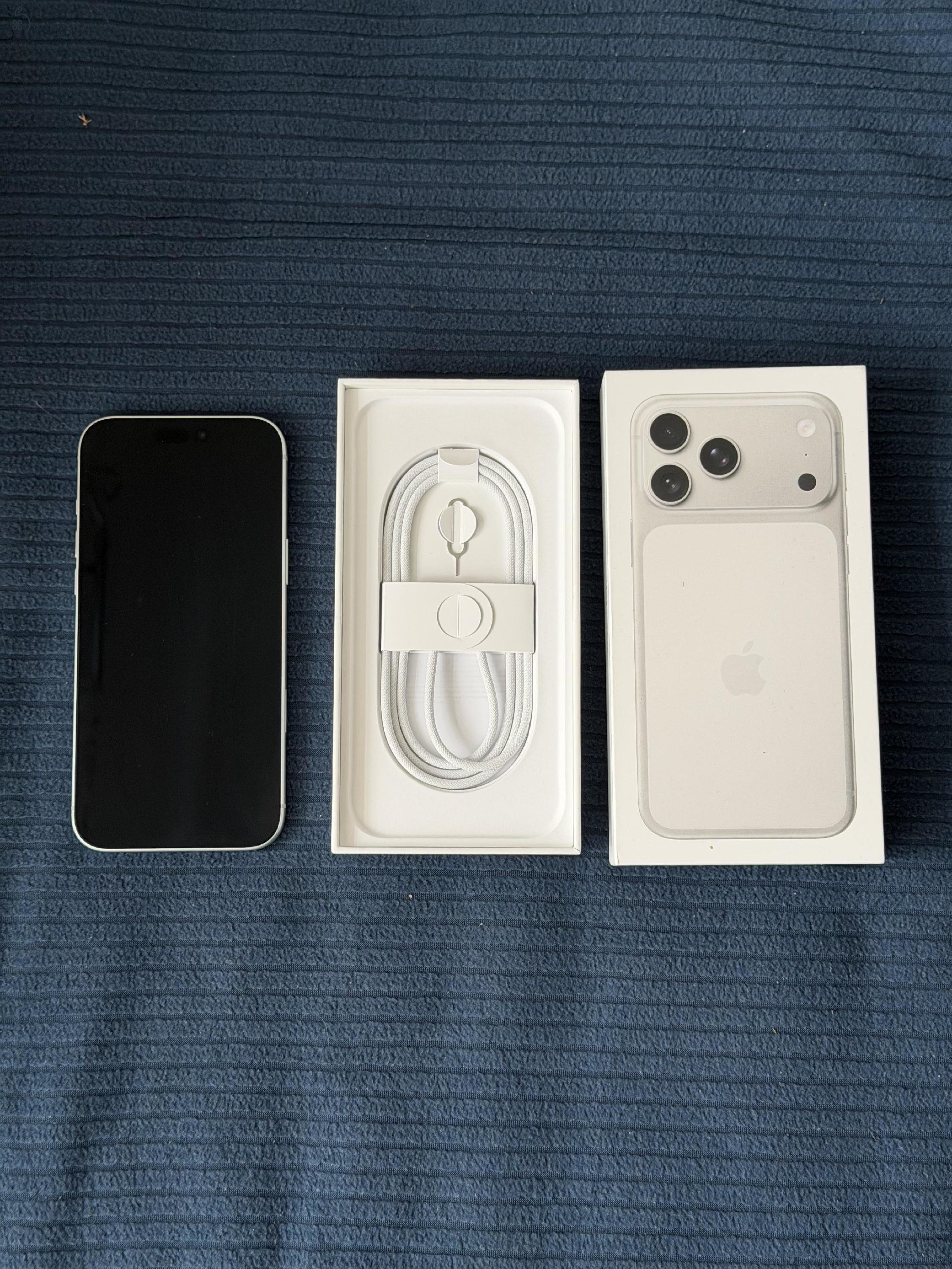iPhone 17 Pro Max - 512 GB Silver - kártyafüggetlen - akku: 30 ciklus