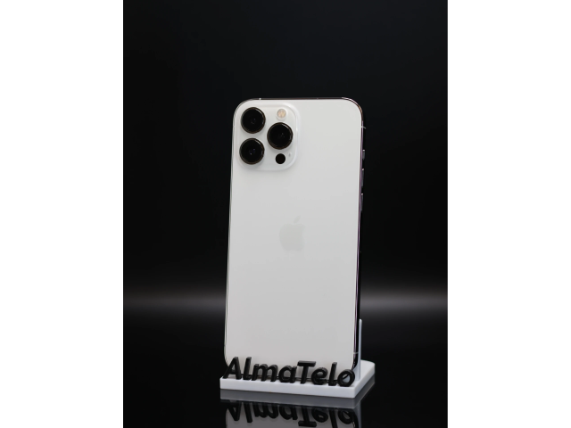 Apple iPhone 13 Pro Max 128 GB Silver 100% akku - 12 HÓ GARANCIA
