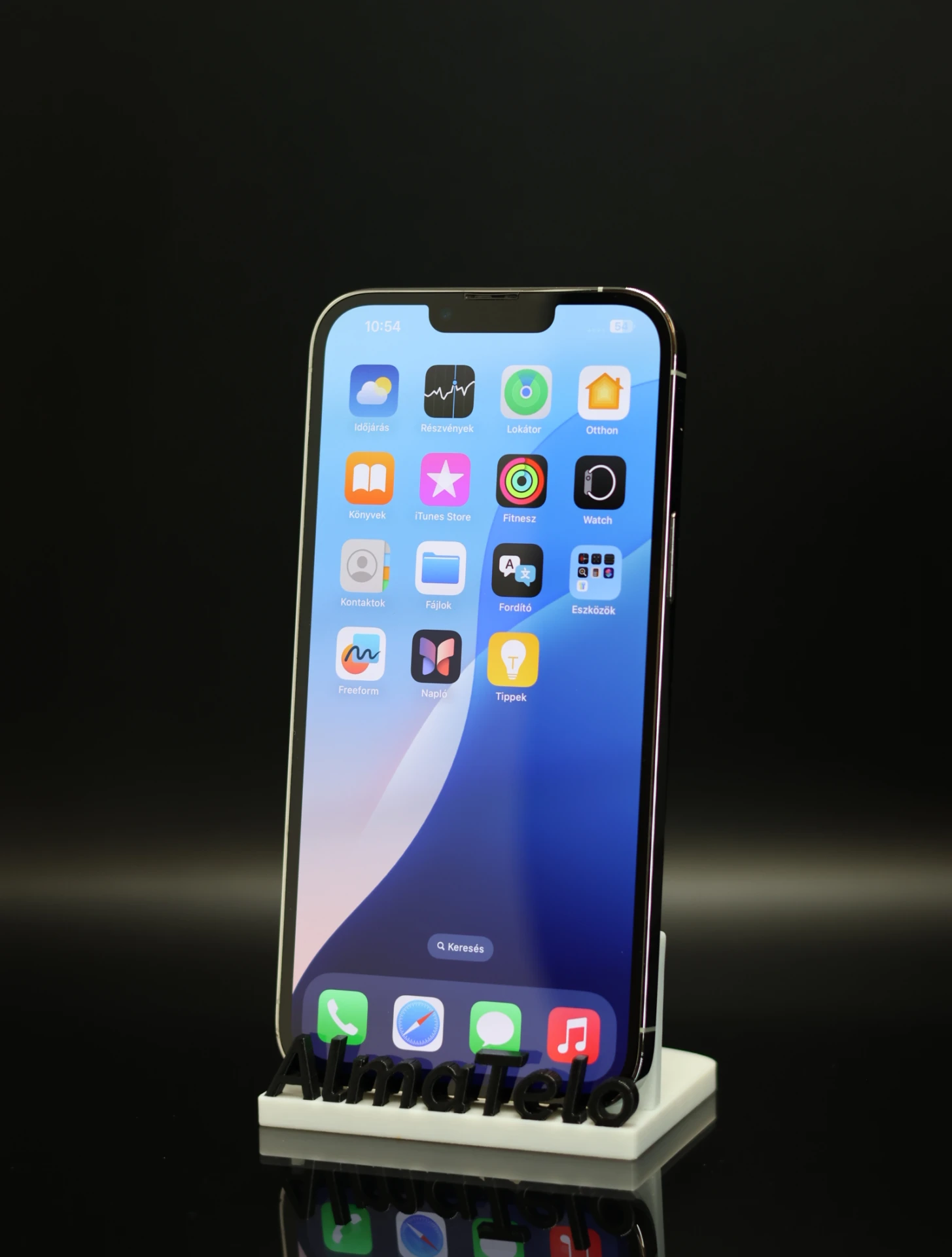 Apple iPhone 13 Pro Max 128 GB Silver 100% akku - 12 HÓ GARANCIA