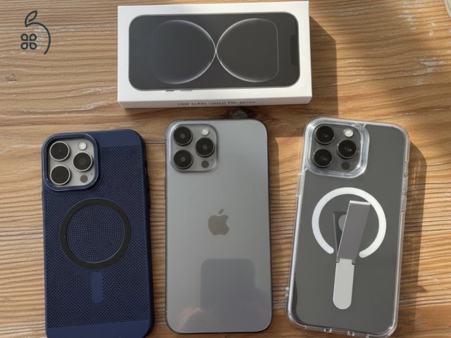 IPhone 16 Pro Max 256 natúr titán - patika - +2 tok + üvegfólia -FÜGGETLEN
