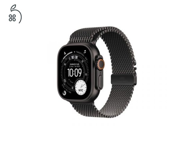 Apple Watch Ultra 3 (MF1Q4QF/A) 49 mm Titán, GPS + Cellular, Milanese szíj - M méret Apple Watch Ultra 3 (MF1Q4QF/A) 49 mm Titán, GPS + Cellular, Milanese szíj - M méret