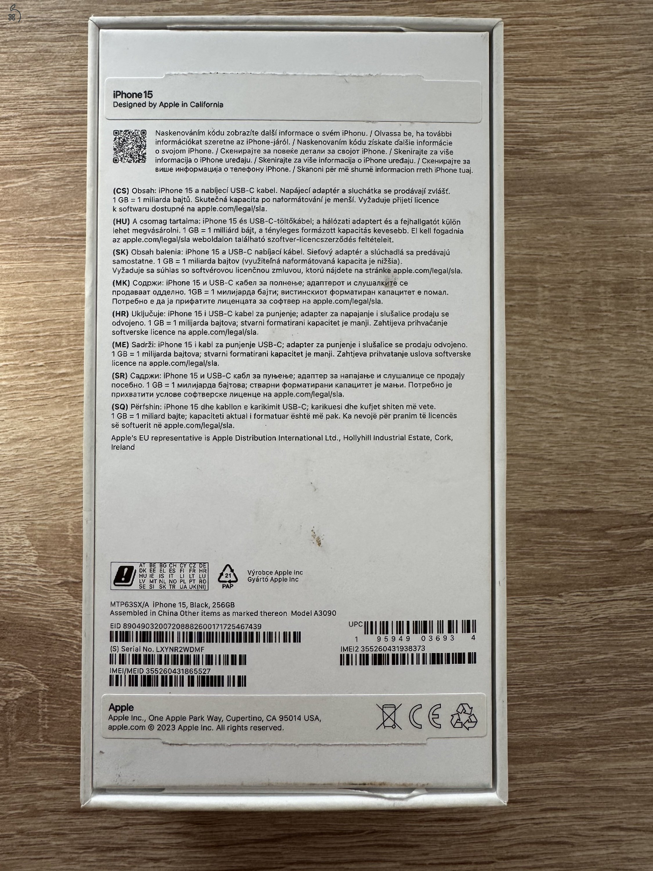 Eladó iPhone 15 256gb Eladó iPhone 15 256gb