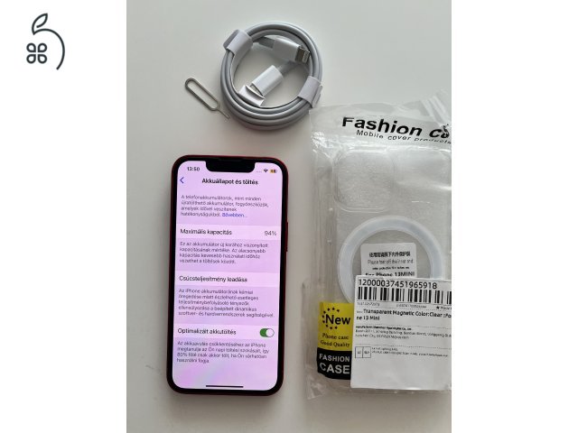 iPhone 13 Mini 256GB Hibátlan! Akku 94%!