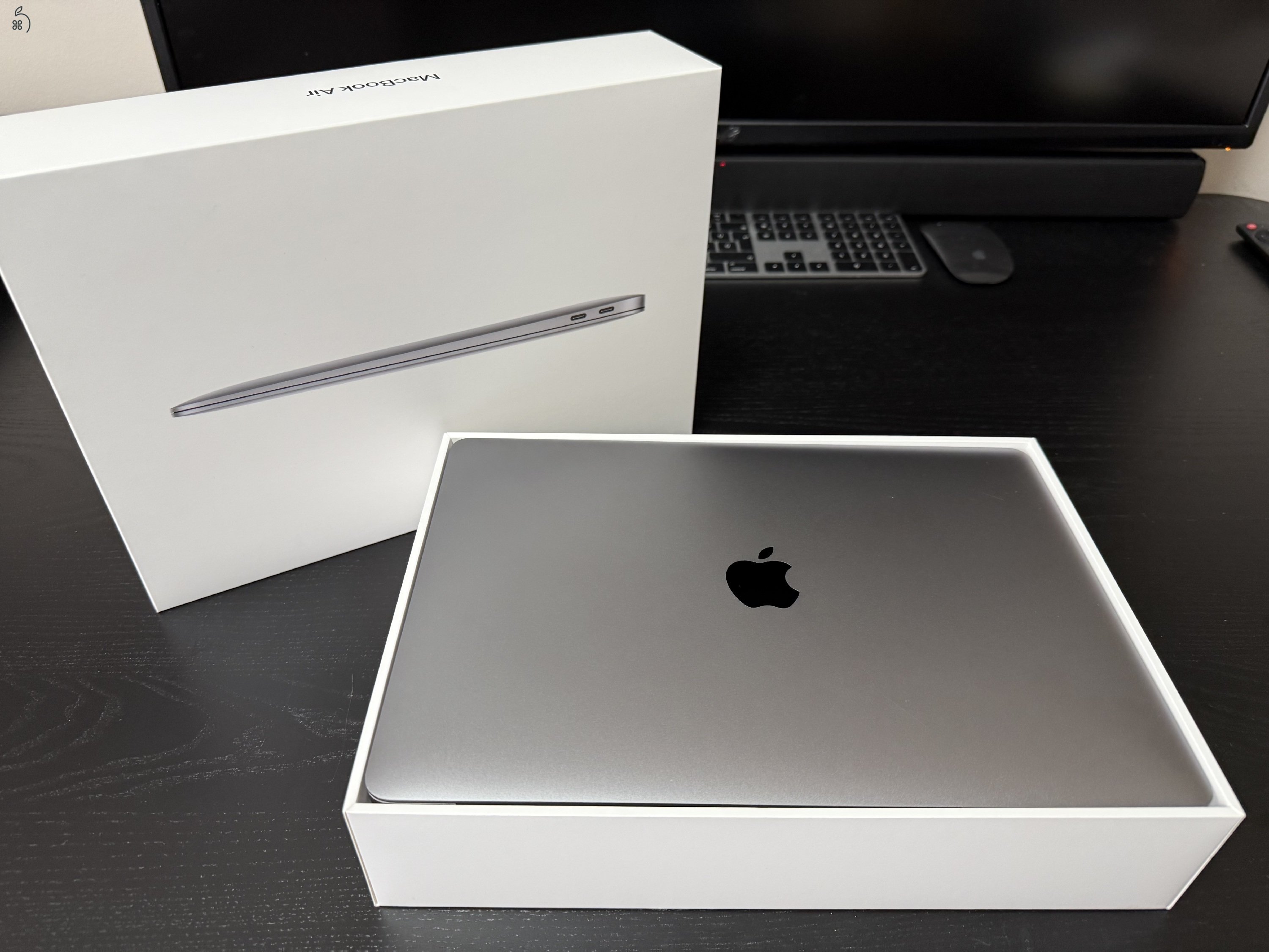 MacBook Air M1 2020 Space Grey 8GB/256GB hibátlan, sérülésmentes