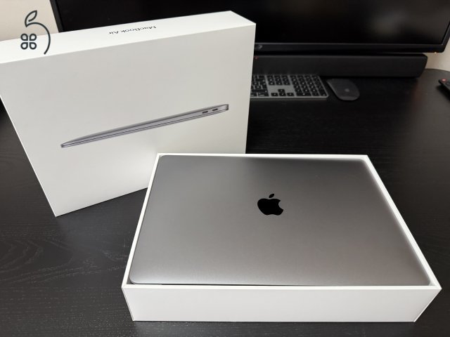 MacBook Air M1 2020 Space Grey 8GB/256GB hibátlan, sérülésmentes