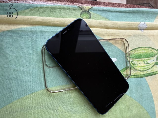 iPhone 12  --   kék  --  64 GB Sérült, szépséghibás.