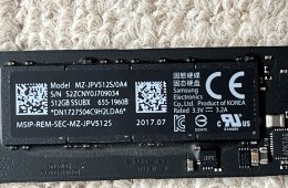 512 GB -os APPLE NVMe SSD