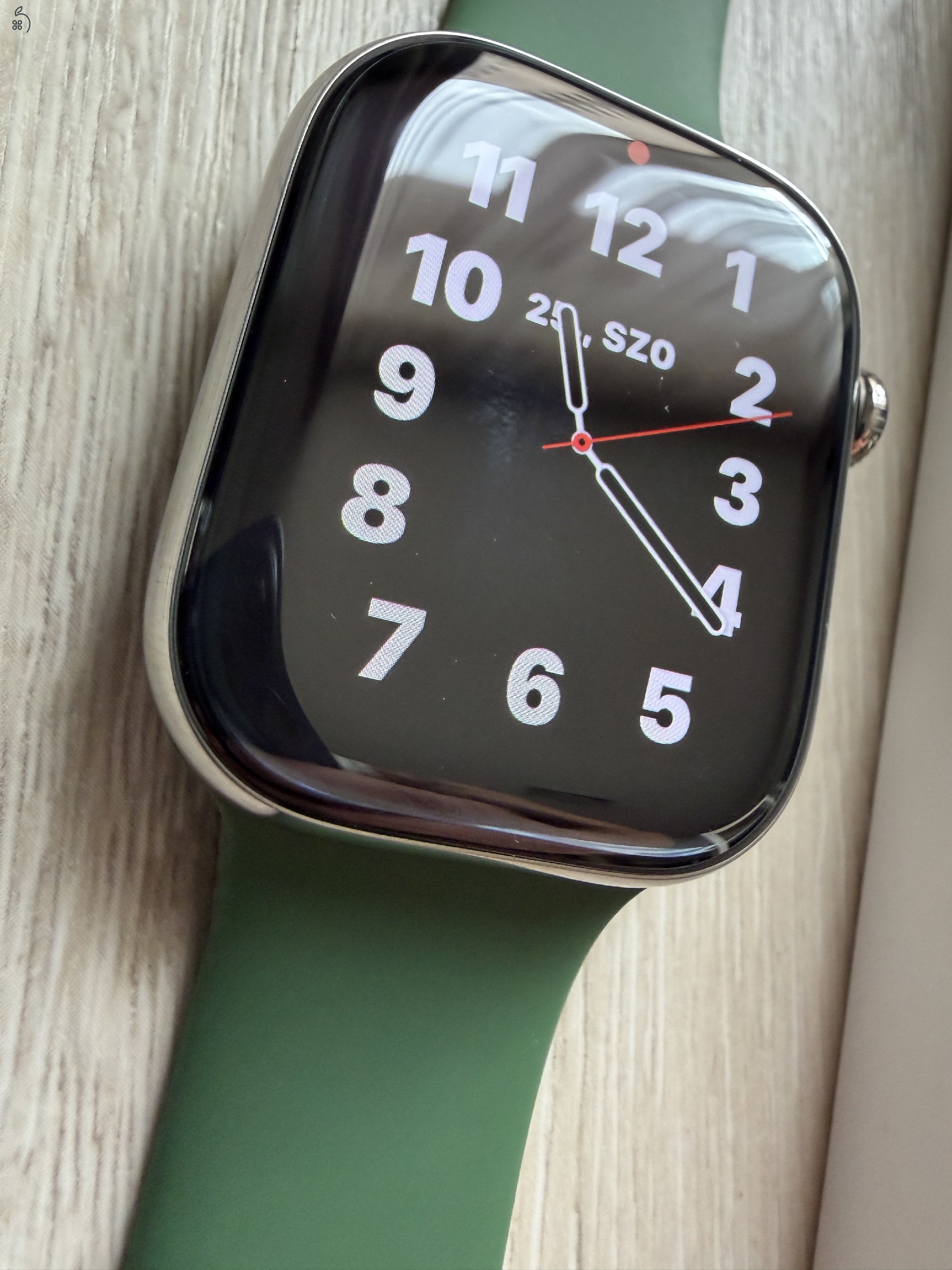 Apple Watch 10 46 mm ezüst acél tokos garanciás