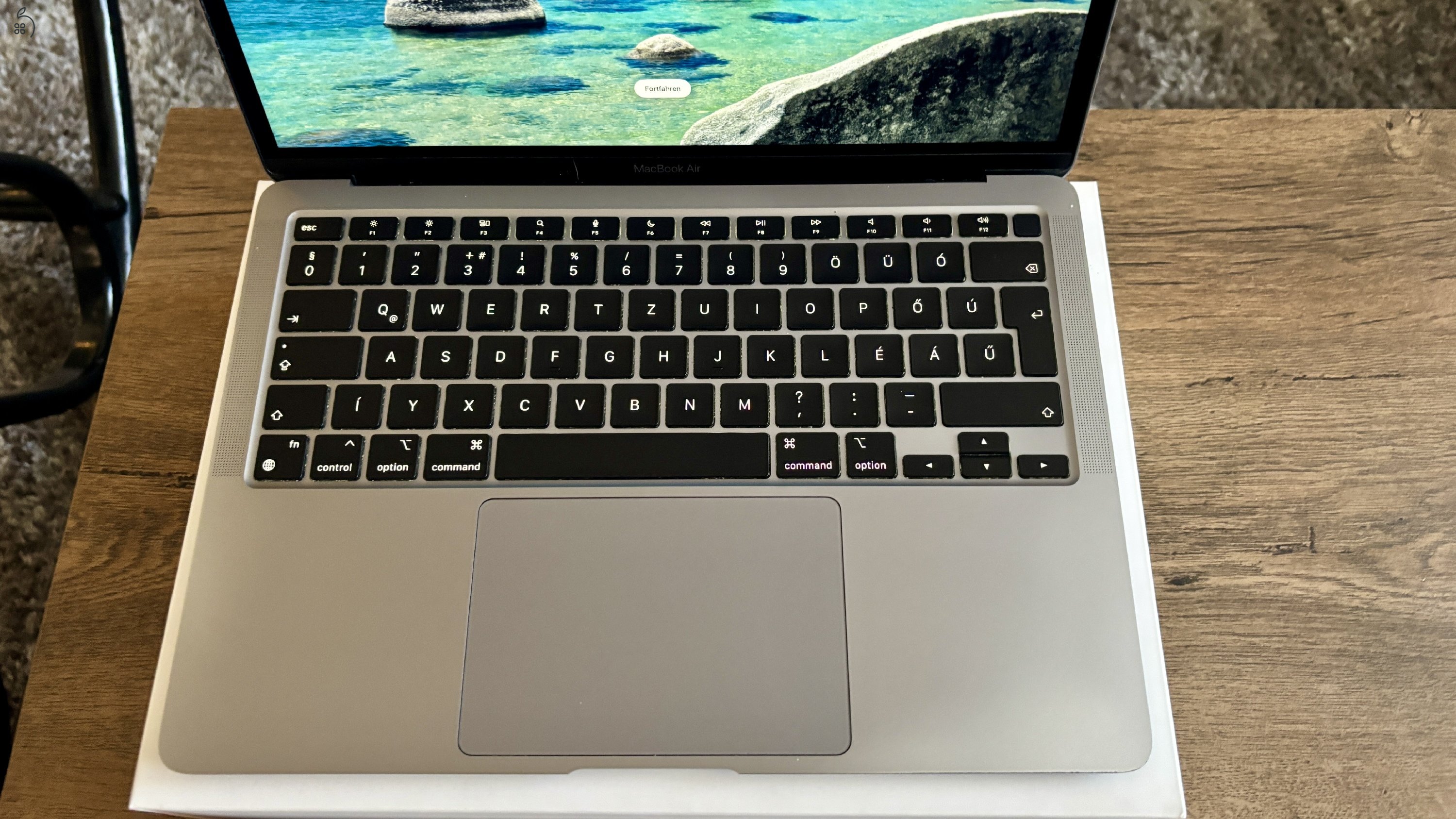 MacBook Air M1 2020 Space Grey 8GB/256GB hibátlan, sérülésmentes 