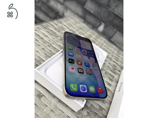 Apple iPhone 15Pro 256Gb Natúr Titán Kártyafüggetlen mobiltelefon + Garancia