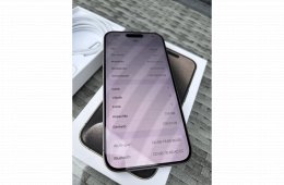 Apple iPhone 15Pro 256Gb Natúr Titán Kártyafüggetlen mobiltelefon + Garancia