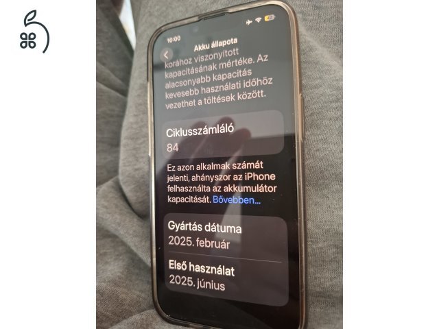128GB, júniusitól 36 hónap garancia,tok, fix ár