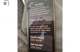 128GB, júniusitól 36 hónap garancia,tok, fix ár