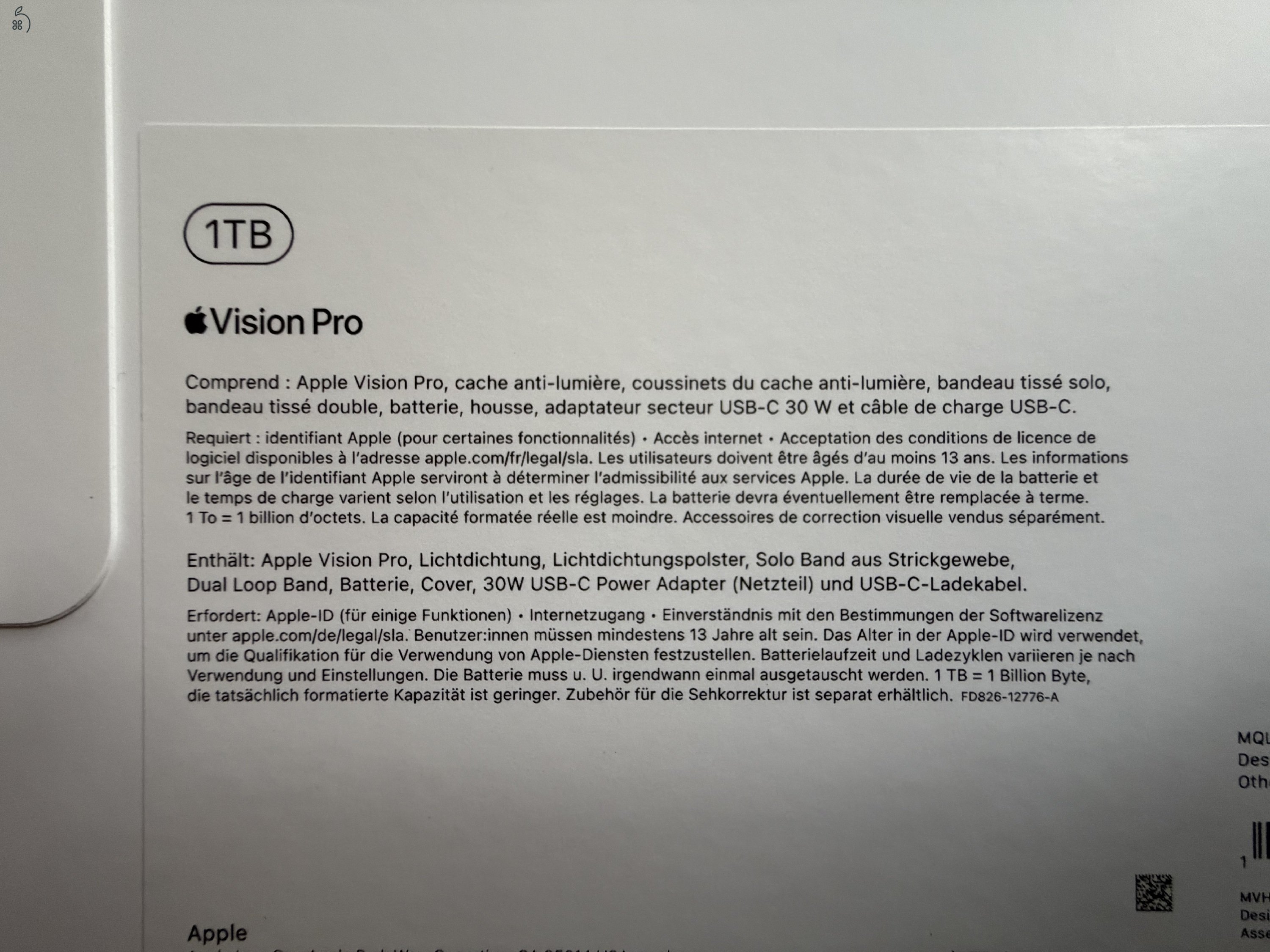 Apple Vision Pro 1TB