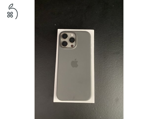 Hibátlan iPhone 16 Pró Max natúr titán 256GB 100% akksi