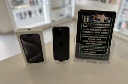 iPhone 15 Pro 128GB Független Újszerű/2027.04.20.Gar./Akku 95%/p4518