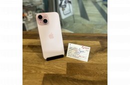 36. Apple iPhone 15  - 128 GB - Rózsaszín - Akku 100%