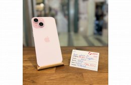 Apple iPhone 15  - 128 GB - Rózsaszín - Akku 100% (65.)