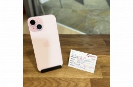 Apple iPhone 15  - 128 GB - Rózsaszín - Akku 100% (144.)