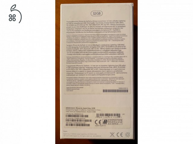 APPLE iPhone 6S Space Gray eladó