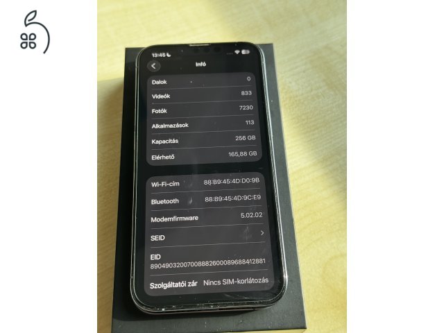 Eladó Sierra Blue iPhone 13 Pro