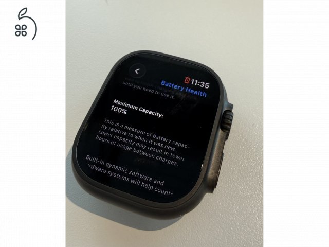 Apple Watch Ultra 2, 100% akksi, tokeletes allapot