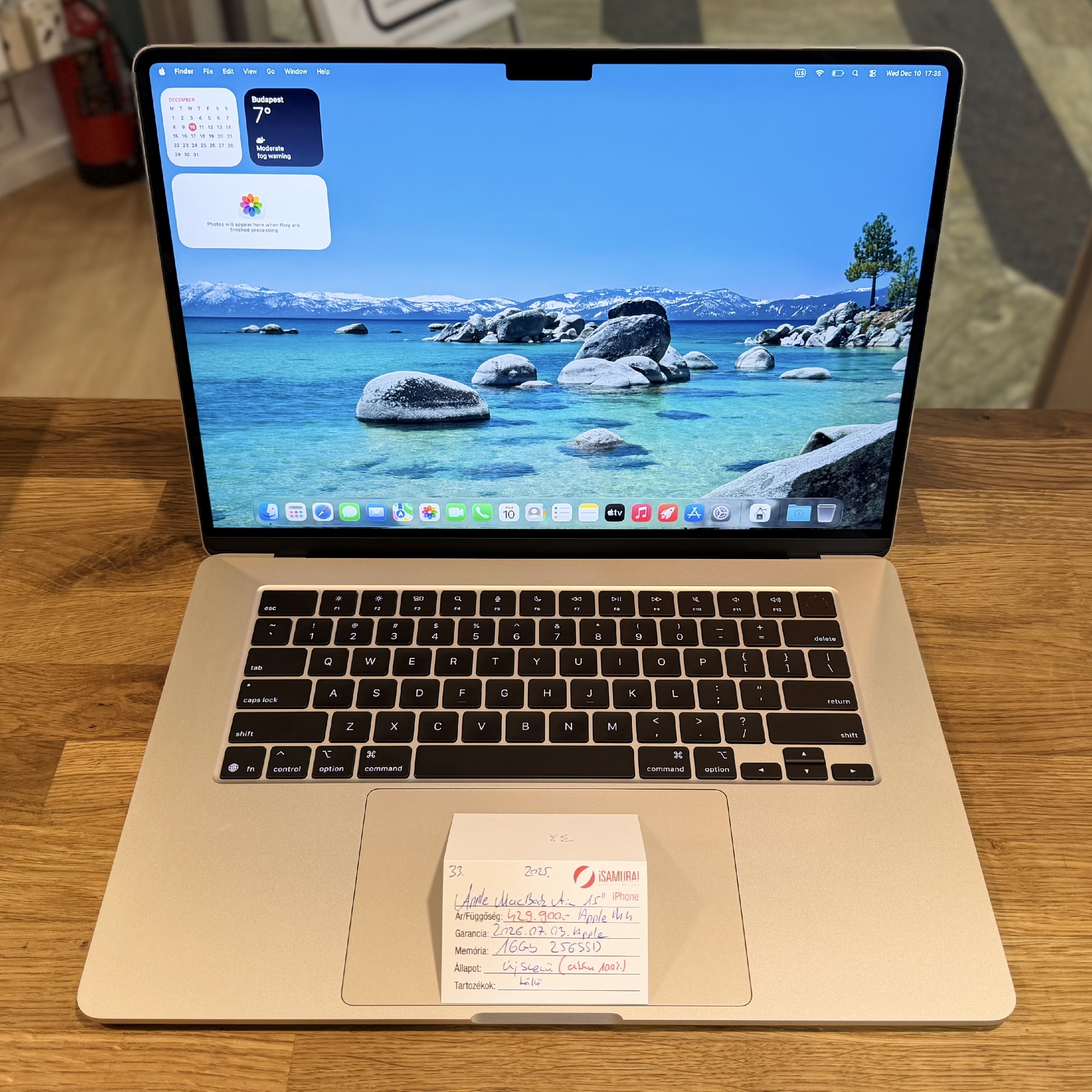 33. Apple MacBook Air 15