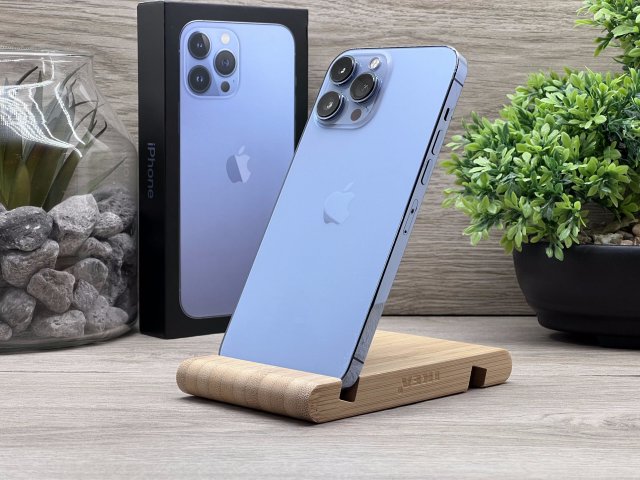 iPhone 13 Pro Max Sierra Blue 128GB 2 ÉV Garanciával Számlával 91% Akku