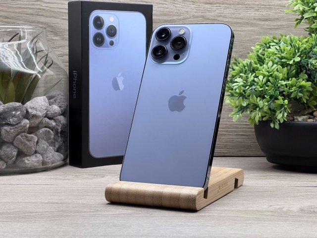 iPhone 13 Pro Max Sierra Blue 128GB 2 ÉV Garanciával Számlával 91% Akku