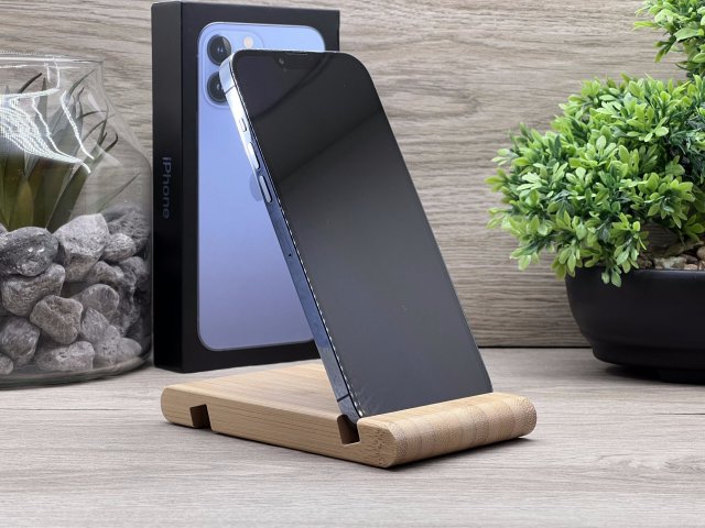 iPhone 13 Pro Max Sierra Blue 128GB 2 ÉV Garanciával Számlával 91% Akku