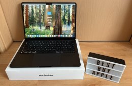 MacBook Air M2 / 8GB / 256GB SSD / Magyar / Midnight / 97% Aksi / Korrekt Áron Eladó