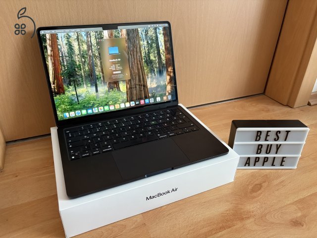 MacBook Air M2 / 8GB / 256GB SSD / Magyar / Midnight / 97% Aksi / Korrekt Áron Eladó